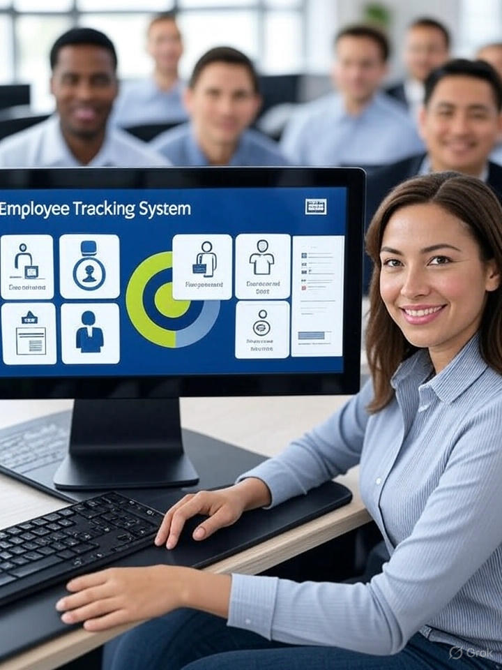 Employee Tracking System dashboard showing employee records